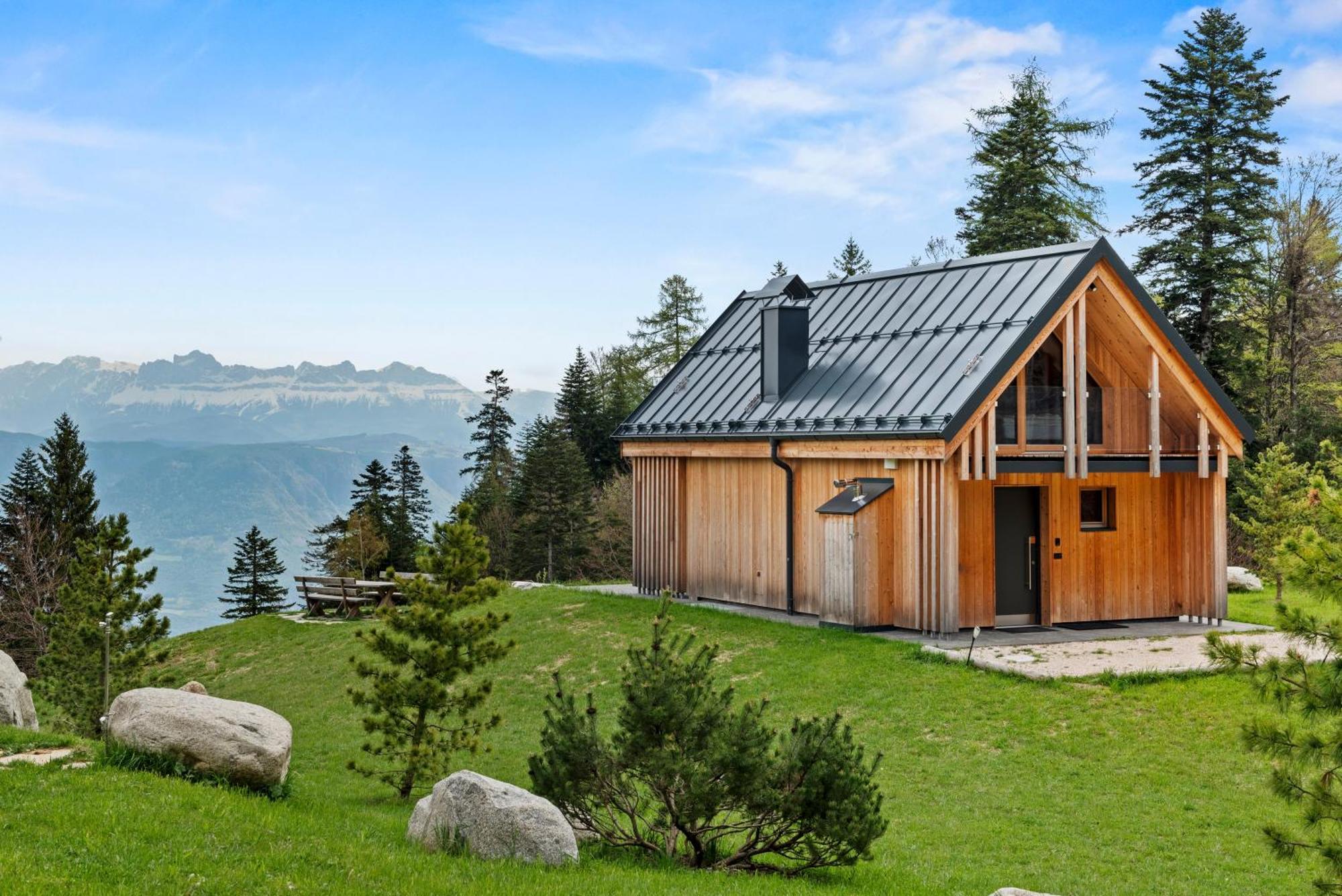 Mendola New Opening "Sissi Chalets" - Unique Luxury Hideaway With Mountain View & Sauna מראה חיצוני תמונה